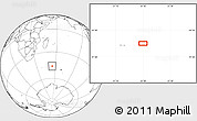 Blank Location Map of the area around 46° 9' 26" S, 54° 28' 30" E