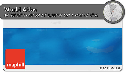 Physical Panoramic Map of the Area around 46° 9' 26" S, 55° 10' 29" W