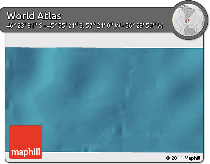 Satellite 3D Map of the Area around 46° 9' 26" S, 56° 52' 30" W