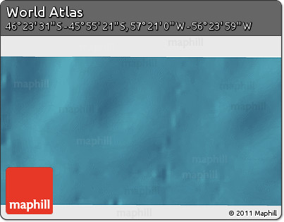 Satellite 3D Map of the Area around 46° 9' 26" S, 56° 52' 30" W