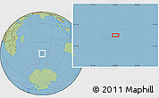 Savanna Style Location Map of the area around 46° 9' 26" S, 76° 34' 29" E