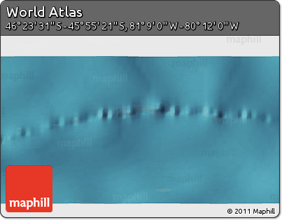 Satellite 3D Map of the Area around 46° 9' 26" S, 80° 40' 30" W