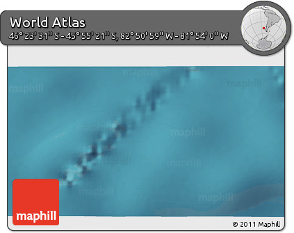 Satellite 3D Map of the Area around 46° 9' 26" S, 82° 22' 30" W