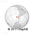 Outline Map of the Area around 46° 9' 26" S, 84° 4' 29" W, rectangular outline