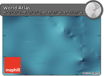 Satellite Map of the Area around 46° 9' 26" S, 88° 19' 29" W
