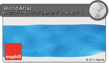 Political Panoramic Map of the Area around 46° 9' 26" S, 89° 10' 30" W