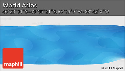 Political Panoramic Map of the Area around 46° 9' 26" S, 89° 10' 30" W
