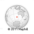 Outline Map of the Area around 46° 34' 35" S, 108° 52' 30" E, rectangular outline