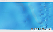 Physical 3D Map of the area around 46° 34' 35" S, 109° 43' 29" E
