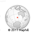 Outline Map of the Area around 46° 34' 35" S, 110° 34' 29" E, rectangular outline