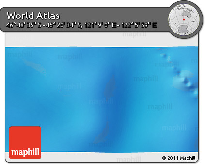Physical 3D Map of the Area around 46° 34' 35" S, 121° 37' 30" E