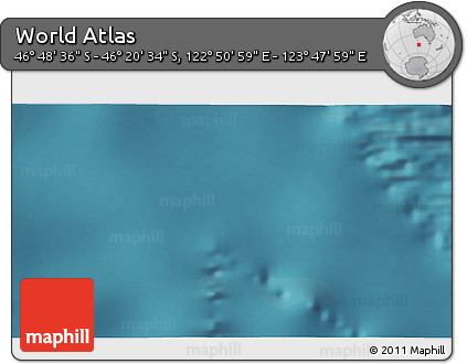 Satellite 3D Map of the Area around 46° 34' 35" S, 123° 19' 29" E