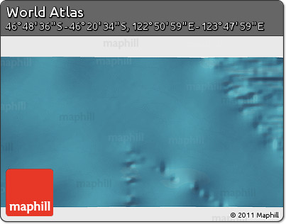 Satellite 3D Map of the Area around 46° 34' 35" S, 123° 19' 29" E