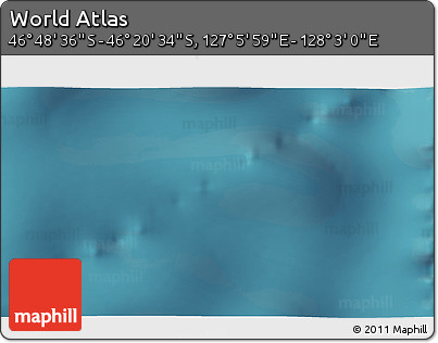 Satellite 3D Map of the Area around 46° 34' 35" S, 127° 34' 30" E