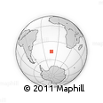 Outline Map of the Area around 46° 34' 35" S, 12° 40' 30" W, rectangular outline