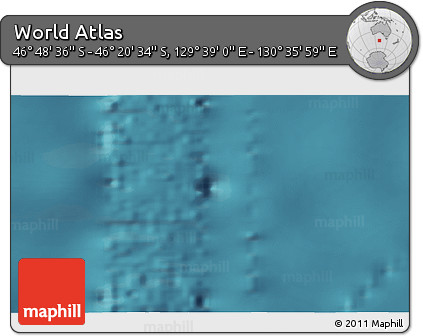Satellite 3D Map of the Area around 46° 34' 35" S, 130° 7' 30" E