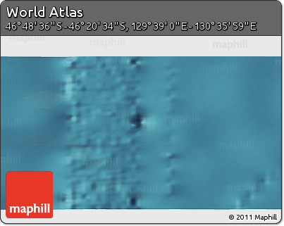 Satellite 3D Map of the Area around 46° 34' 35" S, 130° 7' 30" E