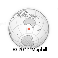 Outline Map of the Area around 46° 34' 35" S, 130° 7' 30" E, rectangular outline
