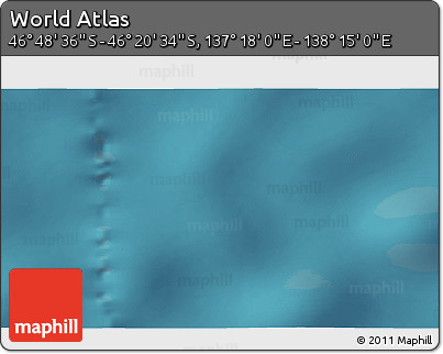 Satellite 3D Map of the Area around 46° 34' 35" S, 137° 46' 30" E