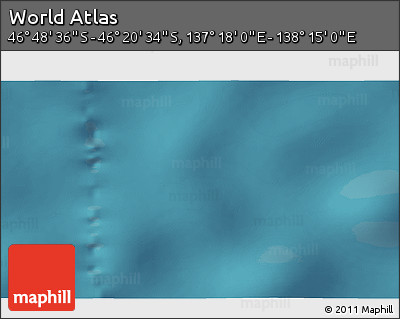 Satellite 3D Map of the Area around 46° 34' 35" S, 137° 46' 30" E
