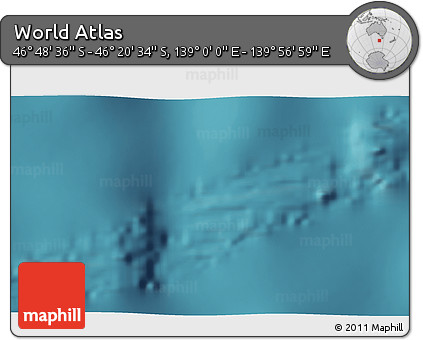 Satellite 3D Map of the Area around 46° 34' 35" S, 139° 28' 29" E
