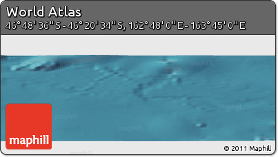 Satellite Panoramic Map of the Area around 46° 34' 35" S, 163° 16' 30" E