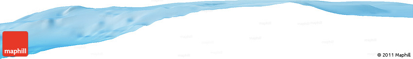 Shaded Relief Horizon Map of the Area around 46° 34' 35" S, 165° 49' 29" E