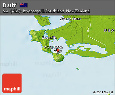 Physical 3D Map of Bluff