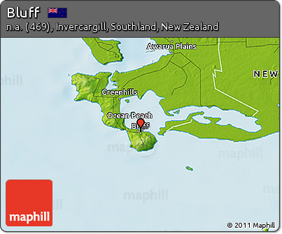 Physical 3D Map of Bluff