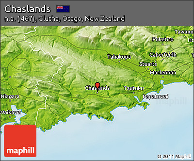 Physical 3D Map of Chaslands