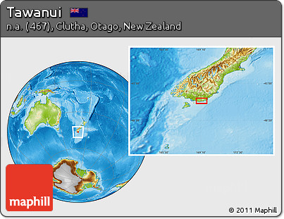 Physical Location Map of Tawanui