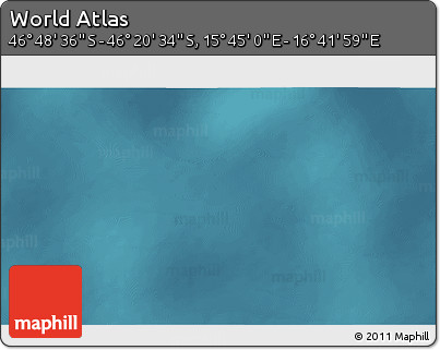 Satellite 3D Map of the Area around 46° 34' 35" S, 16° 13' 30" E