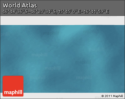 Satellite 3D Map of the Area around 46° 34' 35" S, 16° 13' 30" E