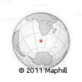 Outline Map of the Area around 46° 34' 35" S, 16° 13' 30" E, rectangular outline