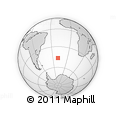 Outline Map of the Area around 46° 34' 35" S, 19° 28' 30" W, rectangular outline