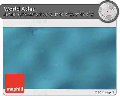 Satellite 3D Map of the Area around 46° 34' 35" S, 1° 46' 29" E