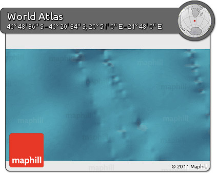 Satellite 3D Map of the Area around 46° 34' 35" S, 21° 19' 30" E