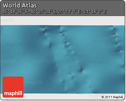 Satellite 3D Map of the Area around 46° 34' 35" S, 21° 19' 30" E