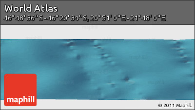 Satellite Panoramic Map of the Area around 46° 34' 35" S, 21° 19' 30" E