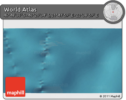 Satellite 3D Map of the Area around 46° 34' 35" S, 22° 10' 29" E
