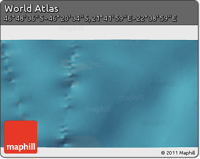 Satellite 3D Map of the Area around 46° 34' 35" S, 22° 10' 29" E
