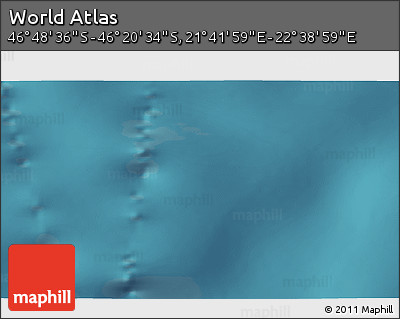 Satellite 3D Map of the Area around 46° 34' 35" S, 22° 10' 29" E