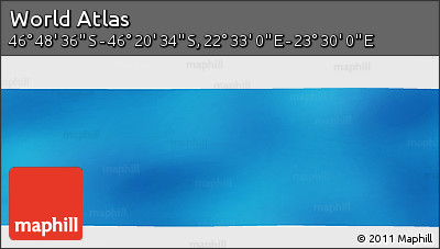 Physical Panoramic Map of the Area around 46° 34' 35" S, 23° 1' 29" E