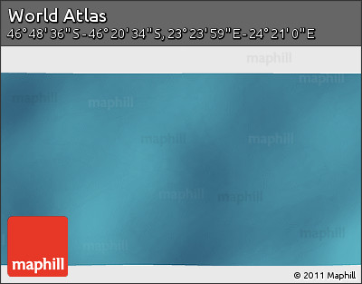 Satellite 3D Map of the Area around 46° 34' 35" S, 23° 52' 30" E