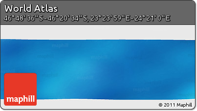Physical Panoramic Map of the Area around 46° 34' 35" S, 23° 52' 30" E