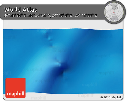 Physical 3D Map of the Area around 46° 34' 35" S, 24° 43' 30" E