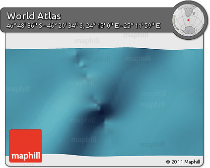 Satellite 3D Map of the Area around 46° 34' 35" S, 24° 43' 30" E