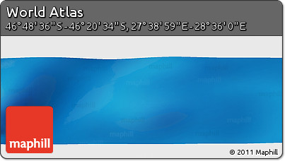 Physical Panoramic Map of the Area around 46° 34' 35" S, 28° 7' 30" E