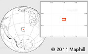 Blank Location Map of the area around 46° 34' 35" S, 2° 28' 30" W