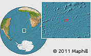 Satellite Location Map of the area around 46° 34' 35" S, 2° 28' 30" W